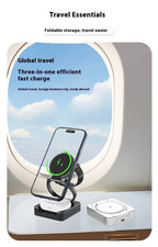 Qi2 Folding 3-in-1 Wireless Charger