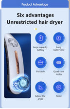 Folding Hanging Neck Electric Fan: Hands-Free Cooling