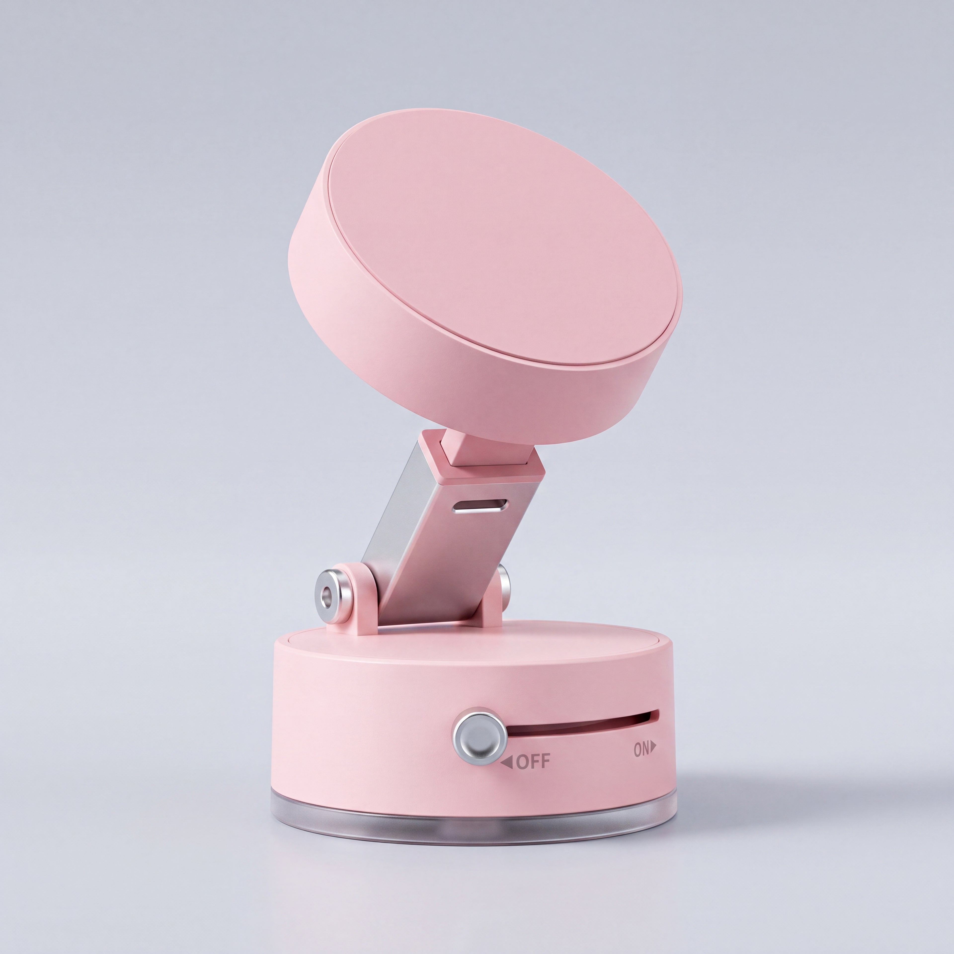 Pink magnetic vacuum phone mount
