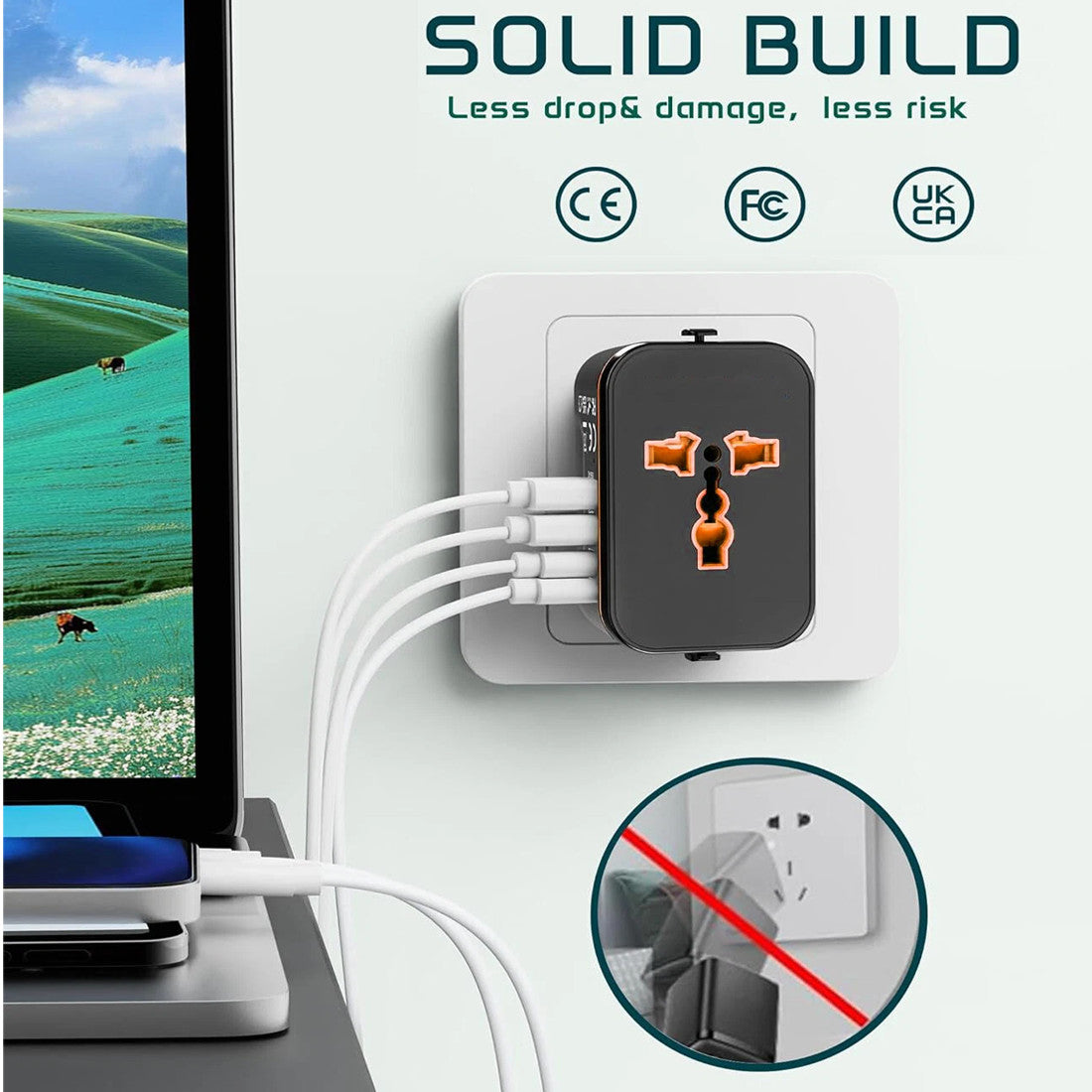 Travel adapter plug standards diagram