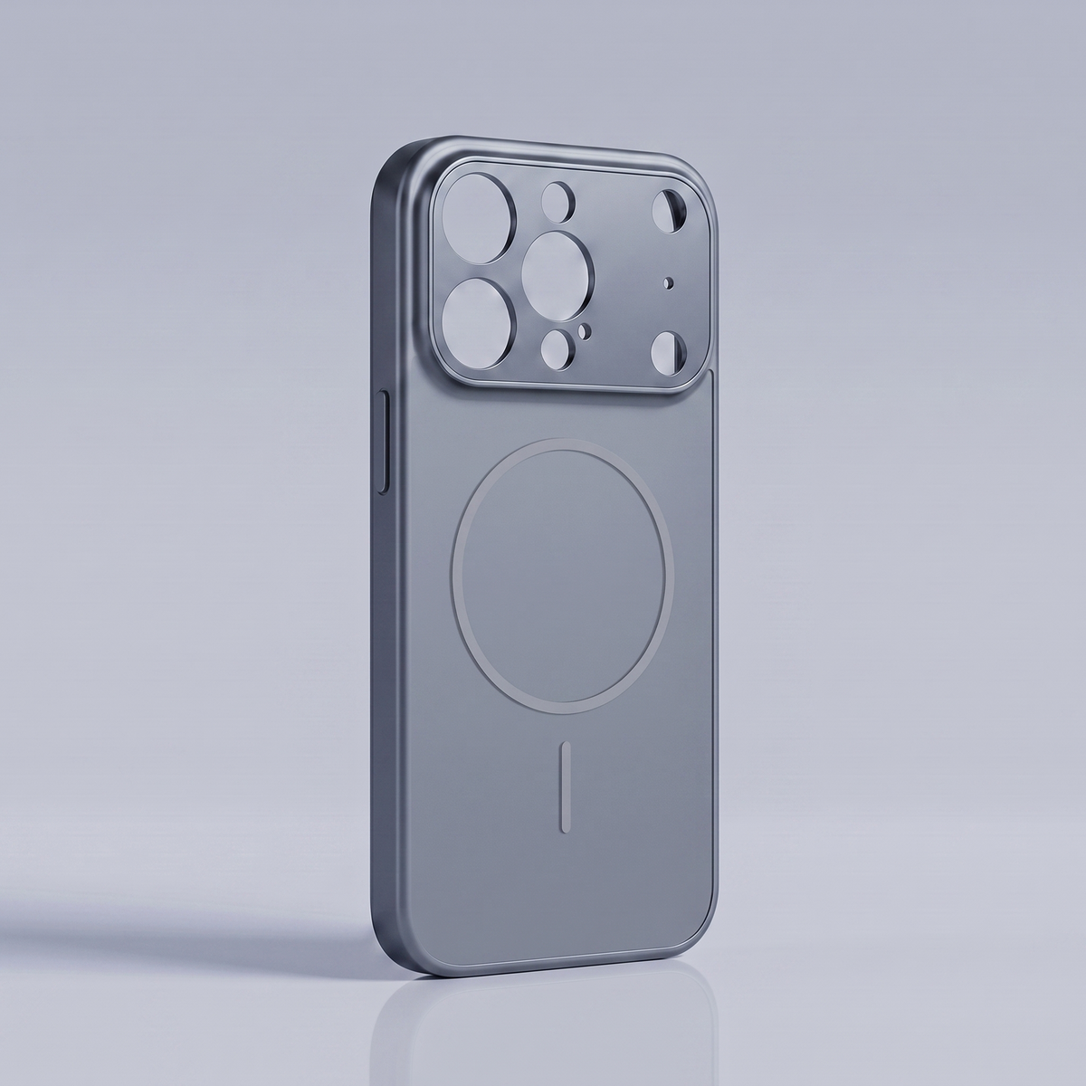 MagSafe Case for iPhone 13–17 · Titanium Gray studio colour