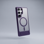 MagSafe Kickstand Case for Galaxy S25 · Dark Purple studio colour v2