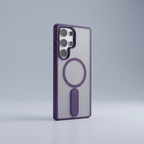 MagSafe Kickstand Case for Galaxy S25 · Dark Purple studio colour