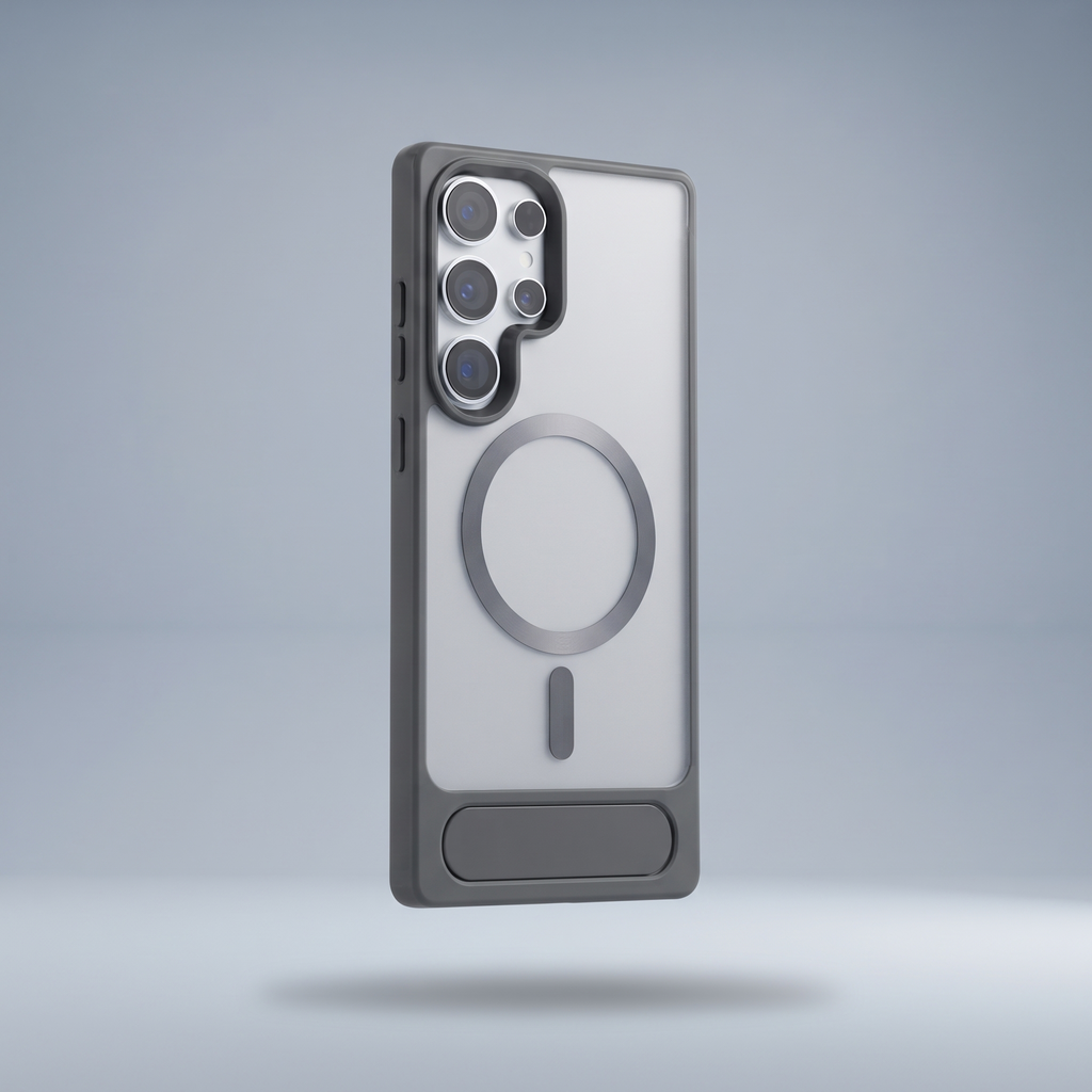 MagSafe Kickstand Case for Galaxy S25 · Gray studio colour