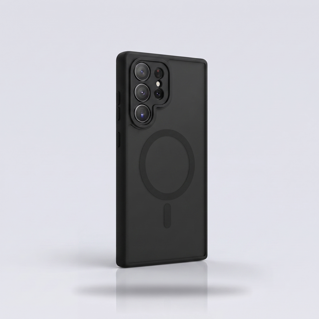 Magnetic Case for Galaxy S21 FE–S24 · Black studio colour