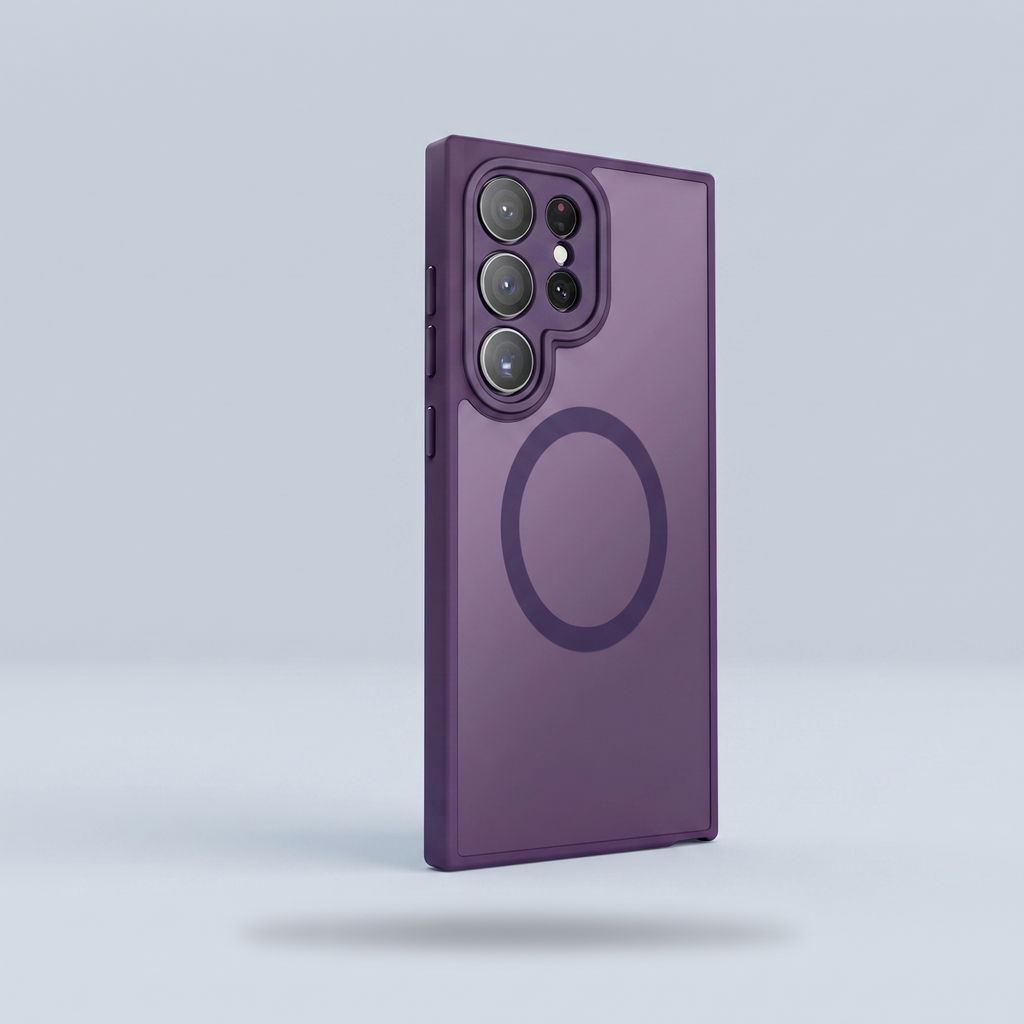 Magnetic Case for Galaxy S21 FE–S24 · Purple studio colour