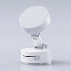 White magnetic vacuum phone mount