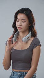 Folding Hanging Neck Electric Fan: Hands-Free Cooling